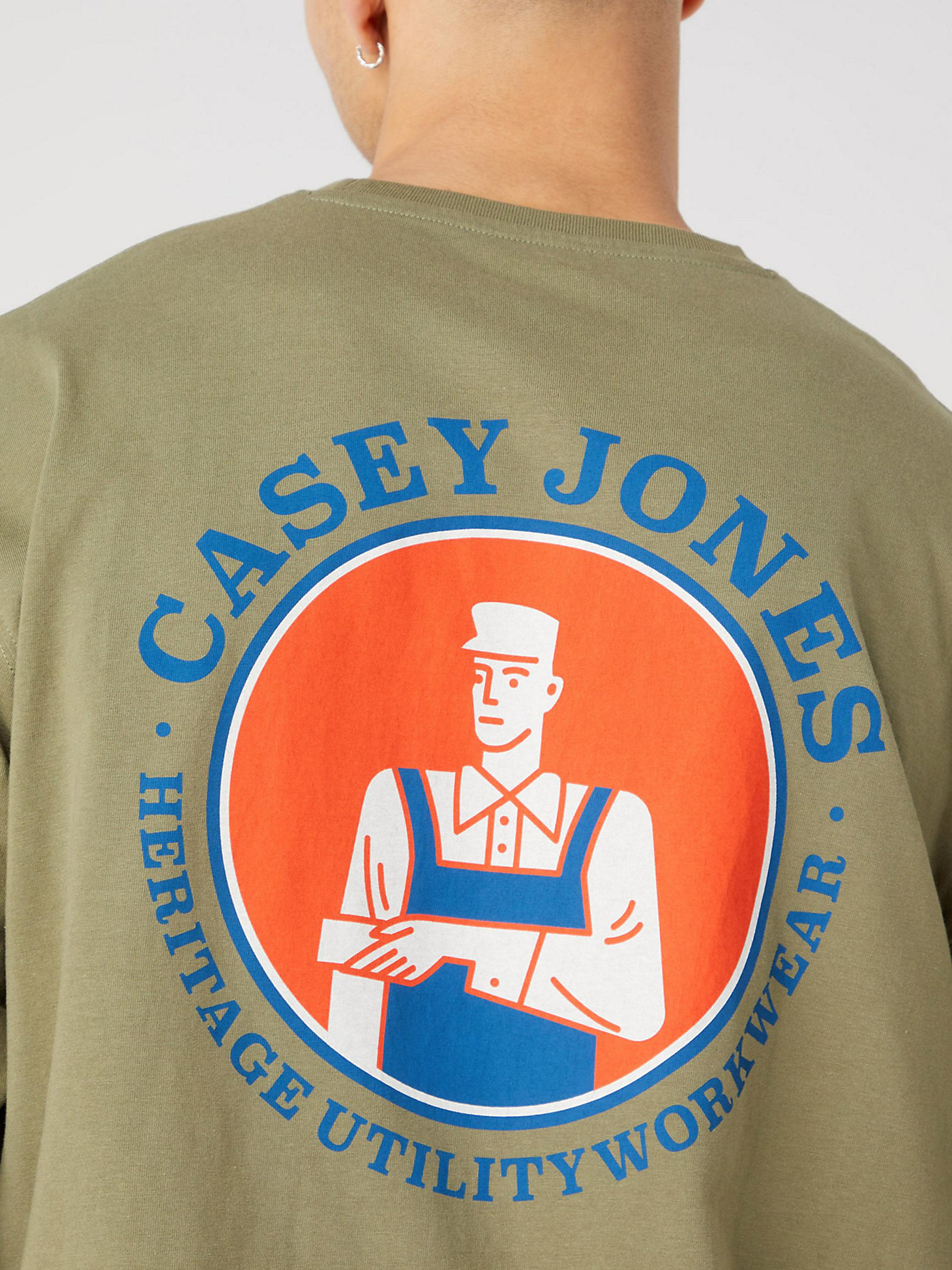 Men's Casey Jones Vintage Fit T-Shirt in Deep Lichen Green alternative view 3