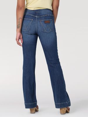 Arriba 41+ imagen wrangler retro pull on trouser