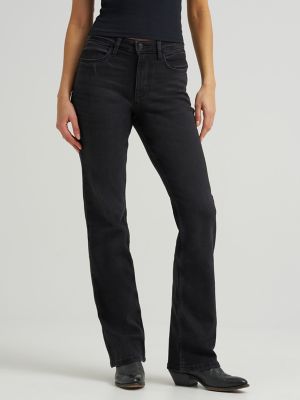 Women's Wrangler® High Rise Bold Boot Jean in Black