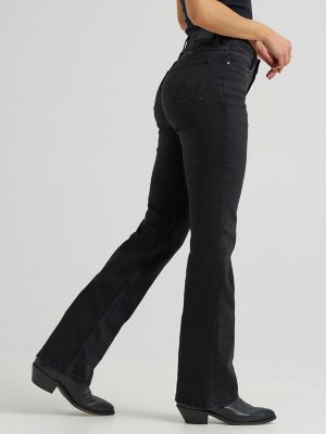 Women's Wrangler&reg; High Rise Bold Boot Jean in Black