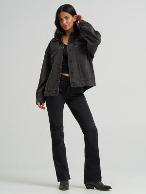 Women's Wrangler&reg; High Rise Bold Boot Jean in Black