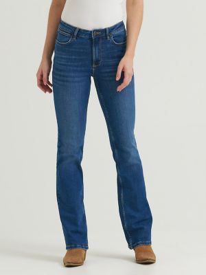 Women's Wrangler&reg; High Rise Bold Boot Jean in Medium alternative view 2