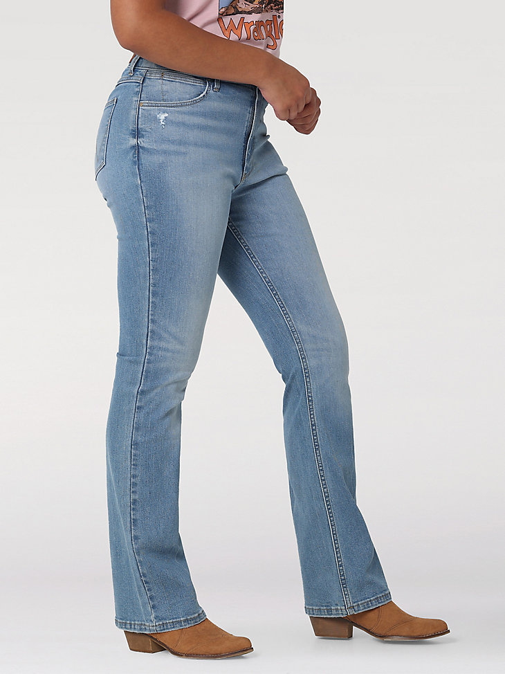 Women's Wrangler® High Rise Bold Boot Jean in Light Mid Shade alternative view 2