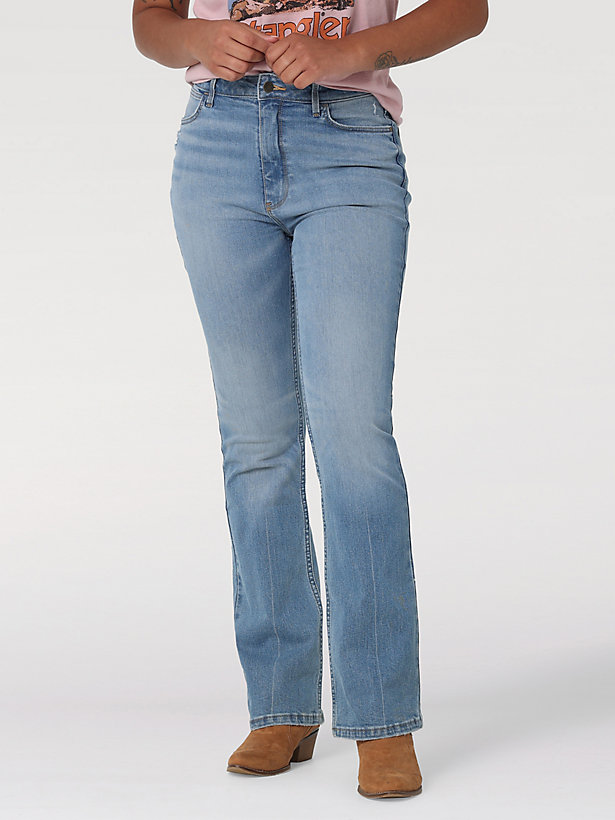 Women's Wrangler® High Rise Bold Boot Jean in Light Mid Shade
