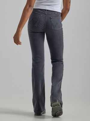 wrangler black flare jeans