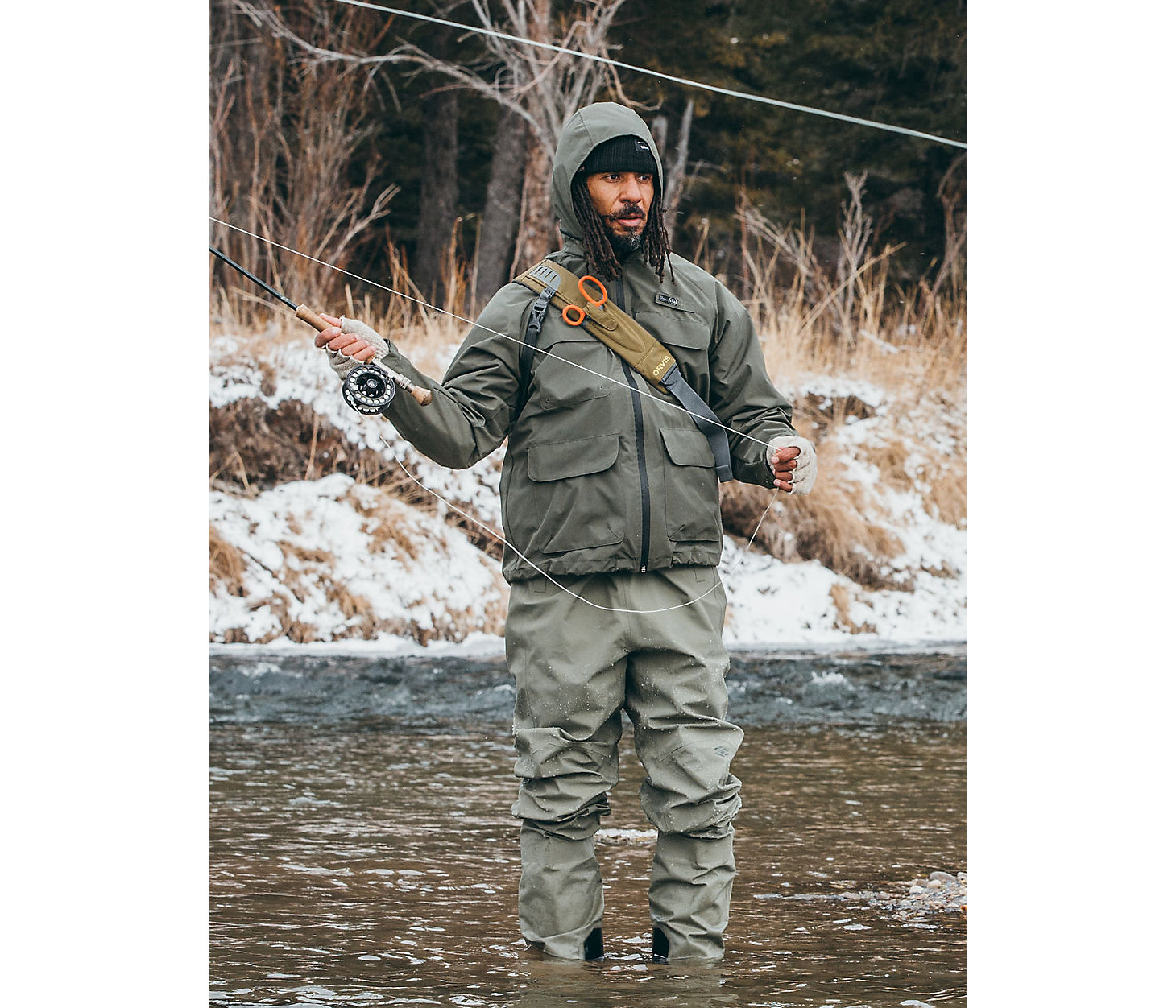 ATG Wrangler Angler™ Men's Rain Jacket in Deep Depth alternative view 1