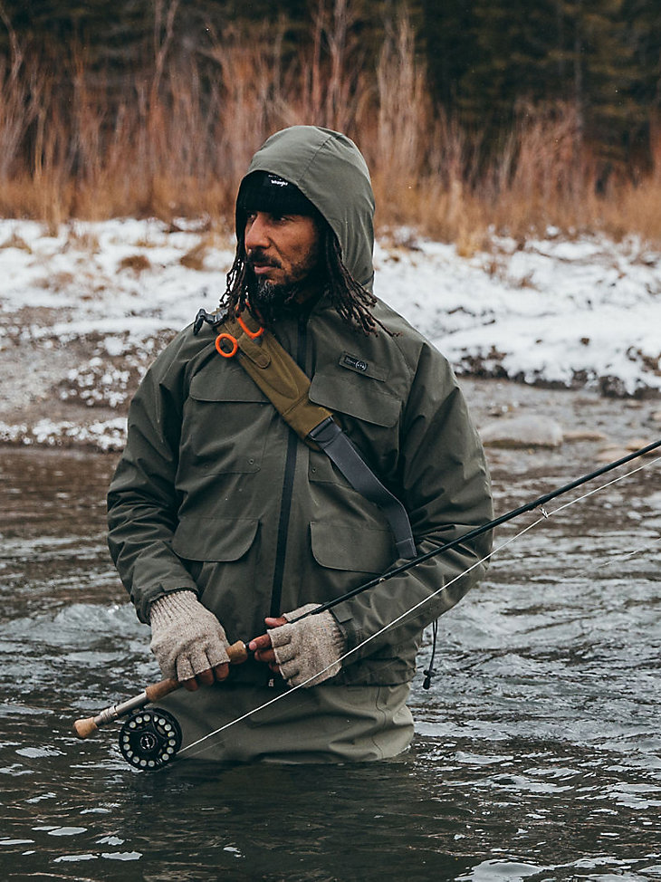 ATG Wrangler Angler™ Men's Rain Jacket in Deep Depth alternative view 4