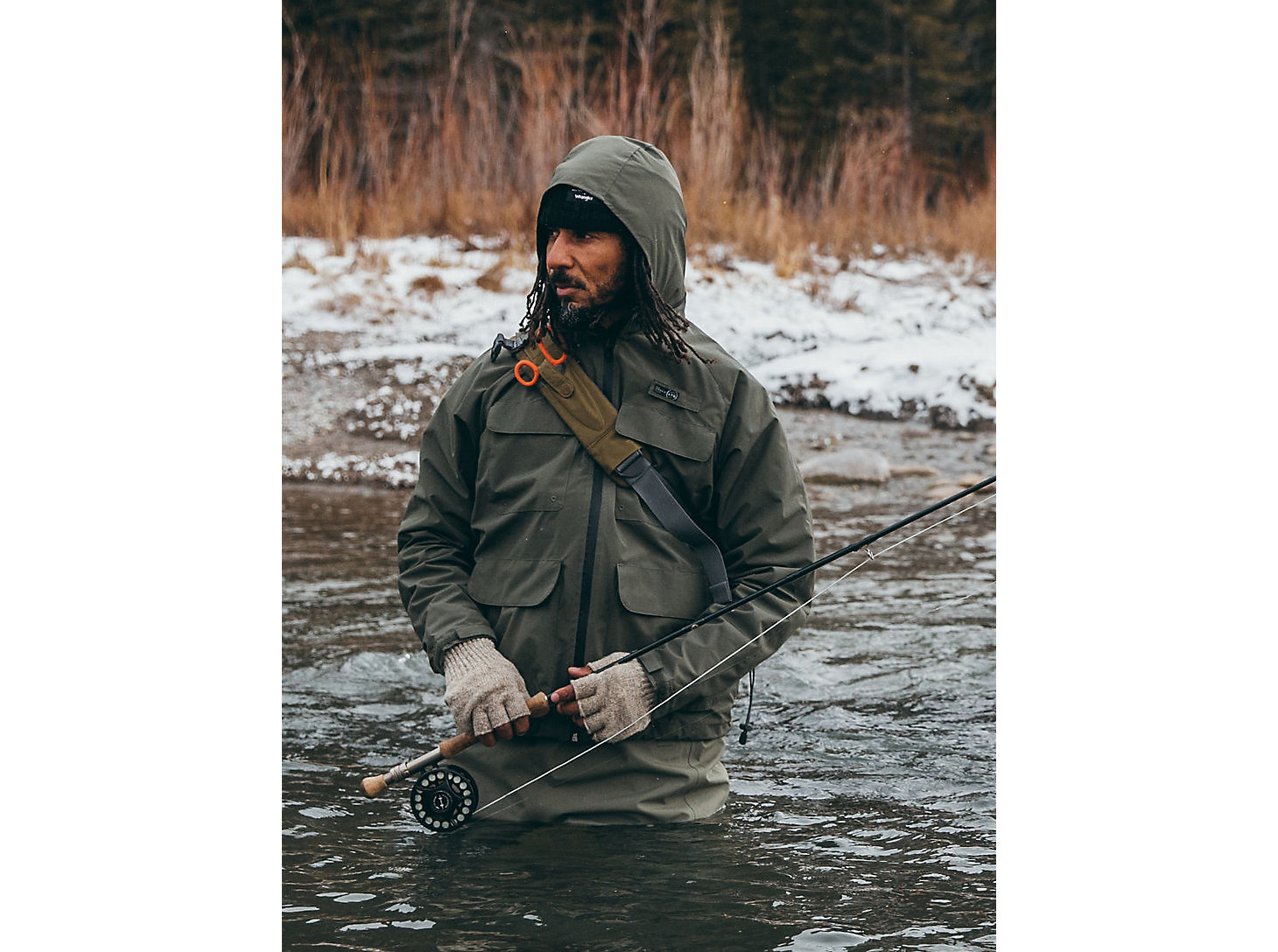 ATG Wrangler Angler™ Men's Rain Jacket in Deep Depth alternative view 4