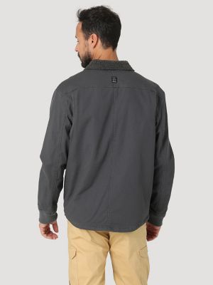 ATG by Wrangler™ Men's Sherpa Lined Canvas Jacket in Asphalt