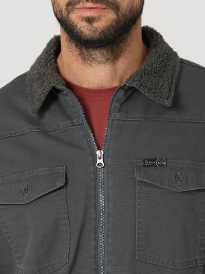 ATG by Wrangler Men's Sherpa Lined Canvas Jacket