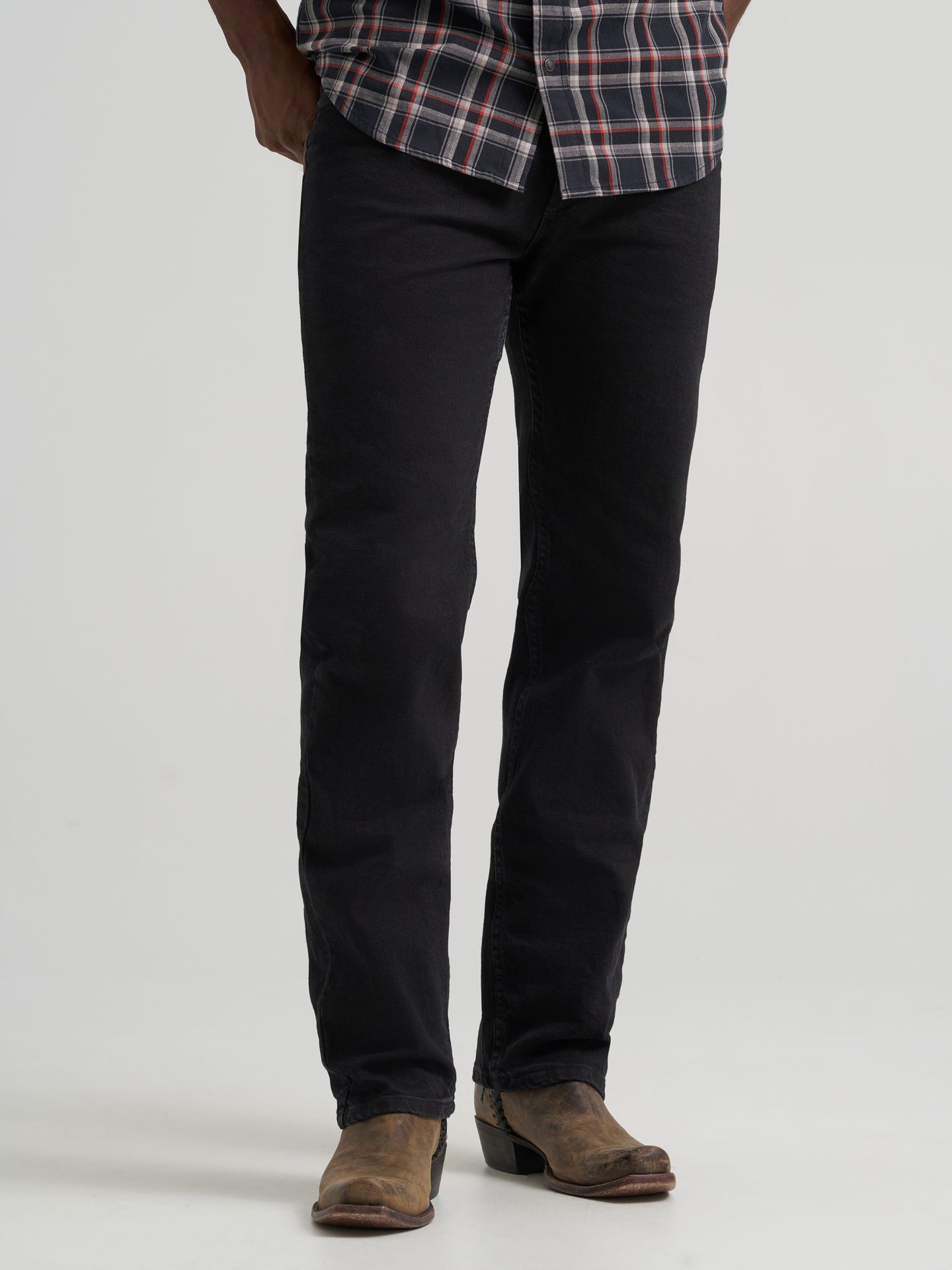 Мужские джинсы Wrangler Regular Fit Flex Jean, цвет: Чёрный — фото 2