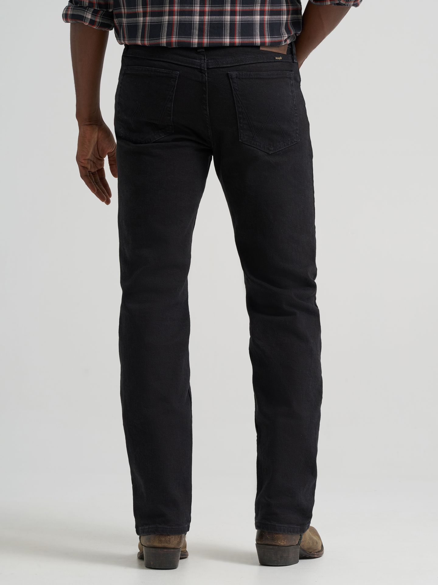 Мужские джинсы Wrangler Regular Fit Flex Jean, цвет: Чёрный — фото 4