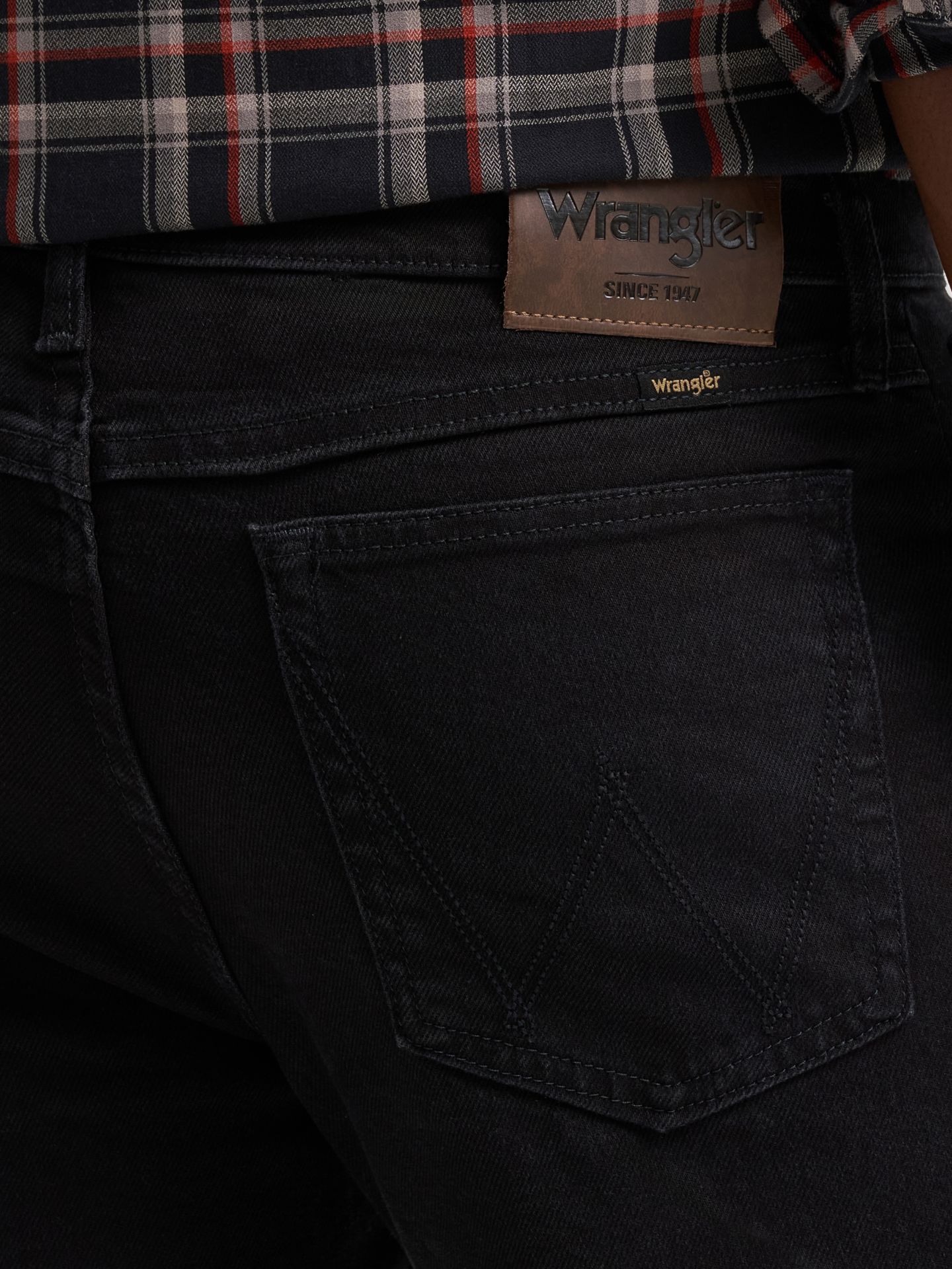 Мужские джинсы Wrangler Regular Fit Flex Jean, цвет: Чёрный — фото 5