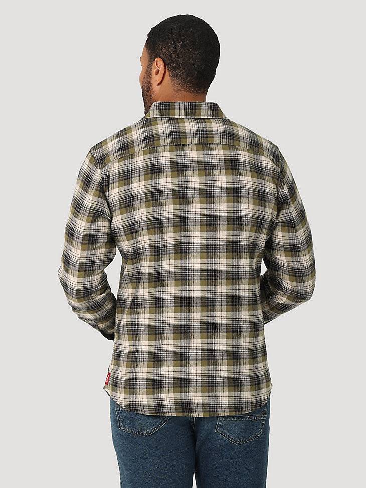 Men's Cloud Flannel™ Free To Stretch™ Shirt in Capulet Olive alternative view