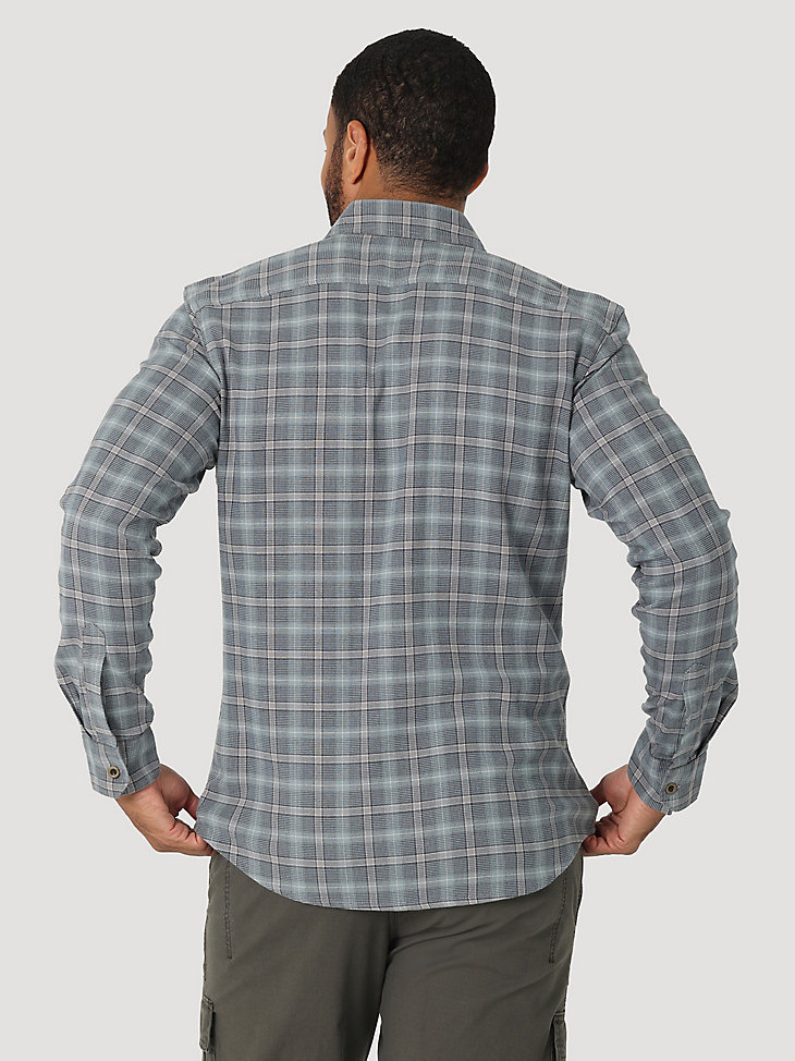 Men's Cloud Flannel™ Free To Stretch™ Shirt in Lead alternative view