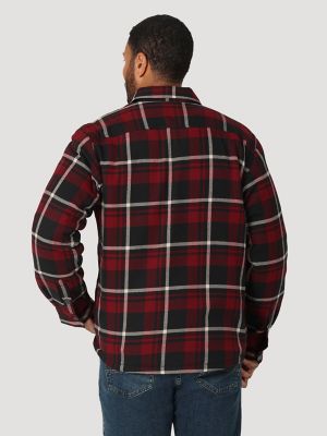 wrangler plaid flannel shirt