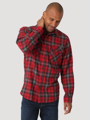 wrangler plaid shirt