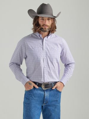 Painted Desert® Long Sleeve Button Down Lightweight Solid Twill Shirt