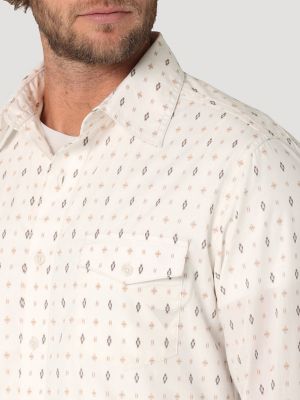 Men's Wrangler Retro® Premium Long Sleeve Button-Down Print Shirt | The  Monarch Look | Wrangler®