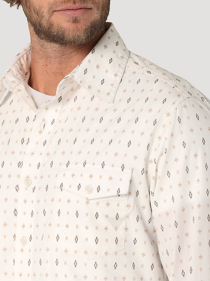 Men's Wrangler Retro® Premium Long Sleeve Button-Down Print Shirt | The  Monarch Look | Wrangler®