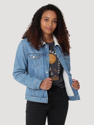 Women's Wrangler® Denim Memory Maker Sherpa Jacket | Women's JACKETS ...