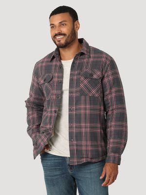 sherpa lined shirt mens