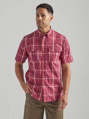 Wrangler button sale up work shirts