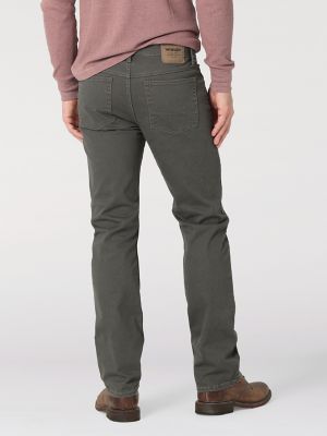 Slim Fit Cotton Twill Pants - Brown - Men