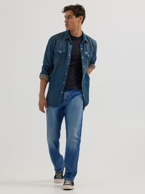 Men's Relaxed Taper Jean in Seventeen alternative view 7