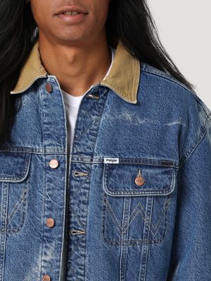 Wrangler Men's Sherpa Lined Denim Jacket