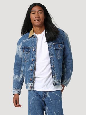 Wrangler Men's Sherpa Lined Denim Jacket