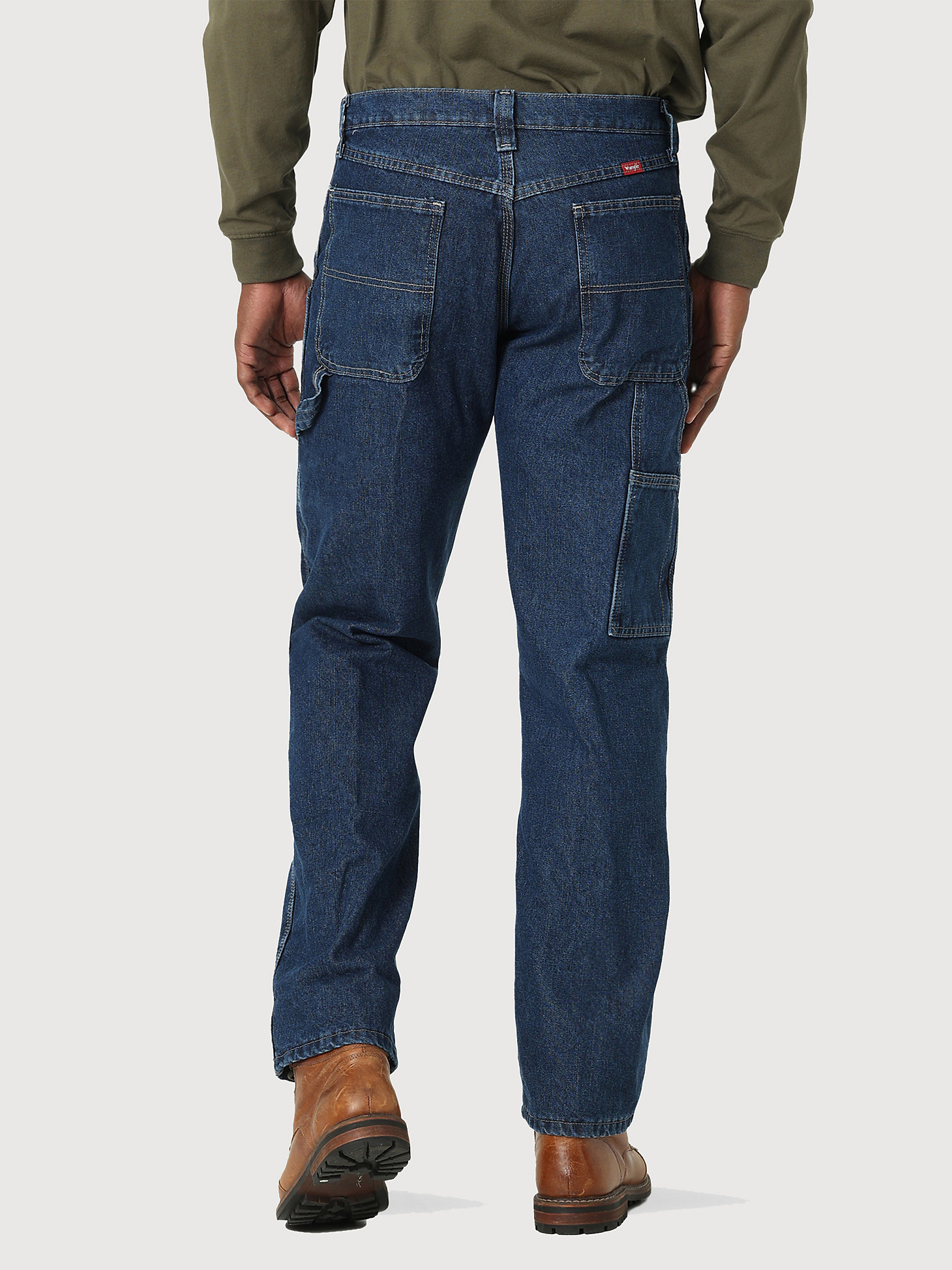 Wrangler® Fleece Lined Carpenter Jean in Dark Stone alternative view 1