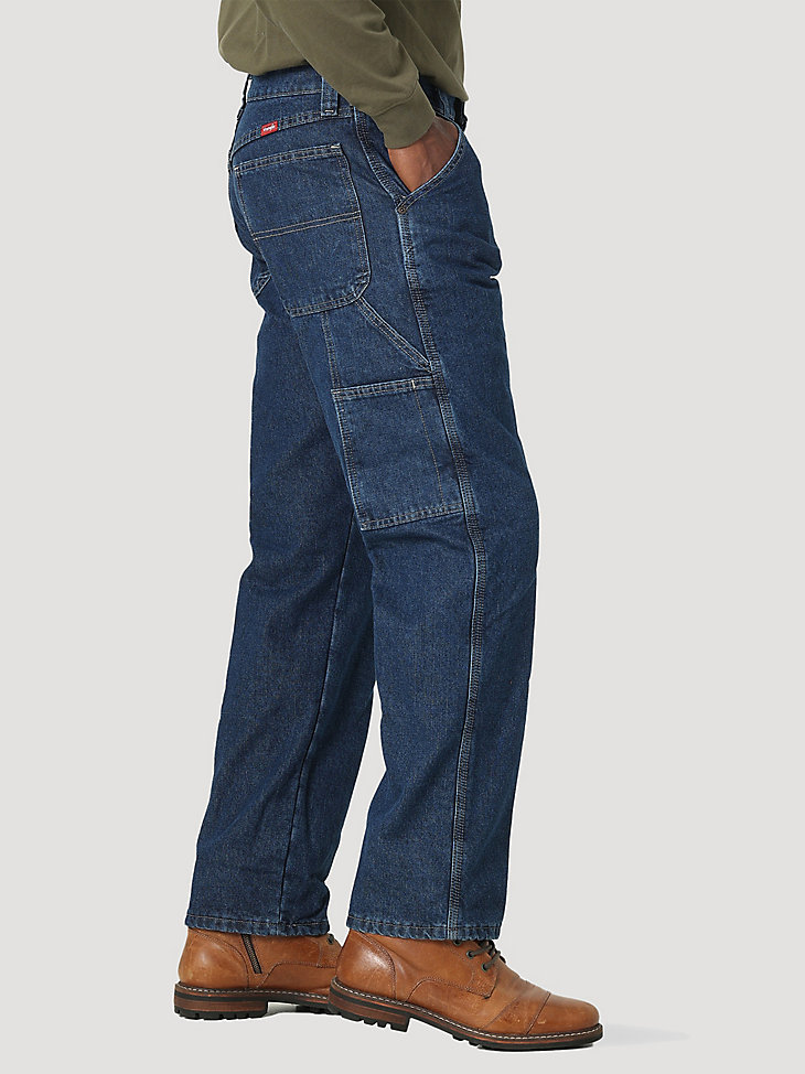 Wrangler® Fleece Lined Carpenter Jean in Dark Stone alternative view 3