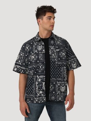 Bandana Print Clothing Men, Men's Casual Jacket