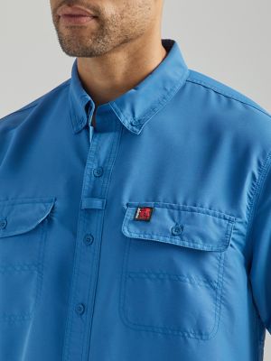 Wrangler long sleeve sales work shirts