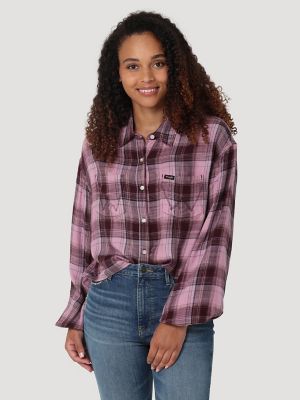 ladies flannel blouses