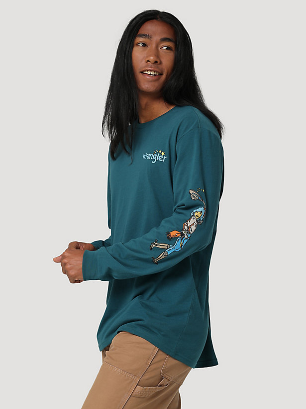 Men's Cowgirl Graphic Long Sleeve T-Shirt