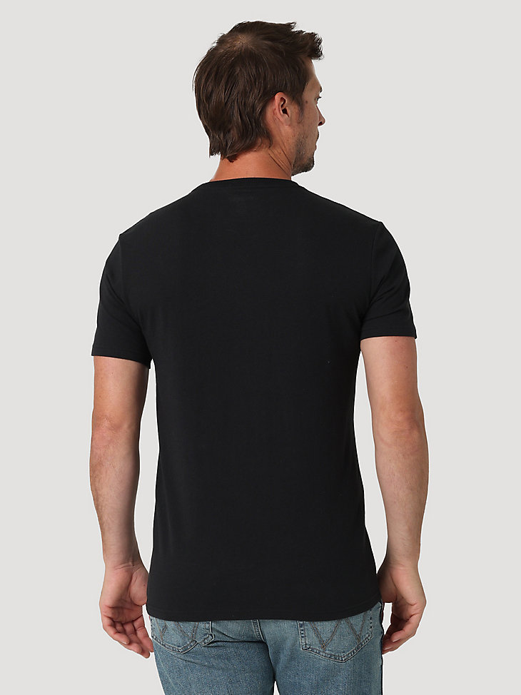 Men's Whiskey Steer Graphic T-Shirt in Washed Black alternative view
