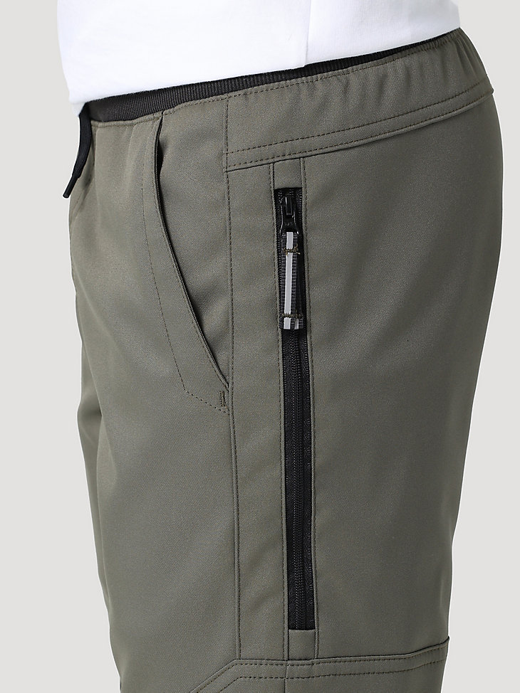 Boy's Connect Cargo Wireless Pant (Husky) in Olive alternative view 4