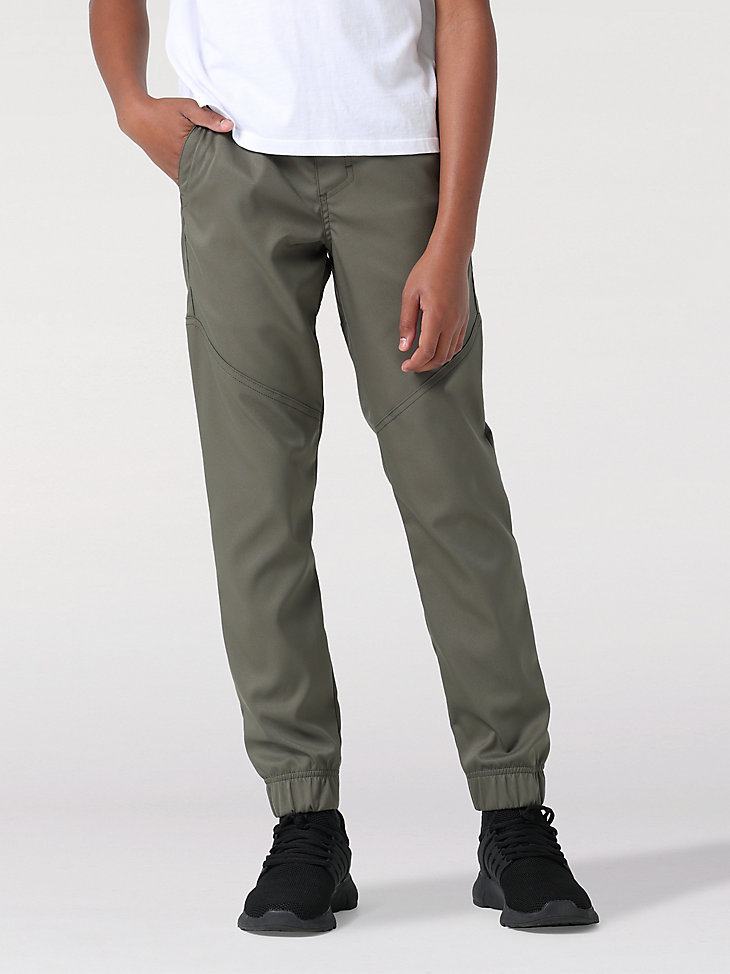 Boy's Connect Cargo Wireless Pant (Husky) in Olive main view