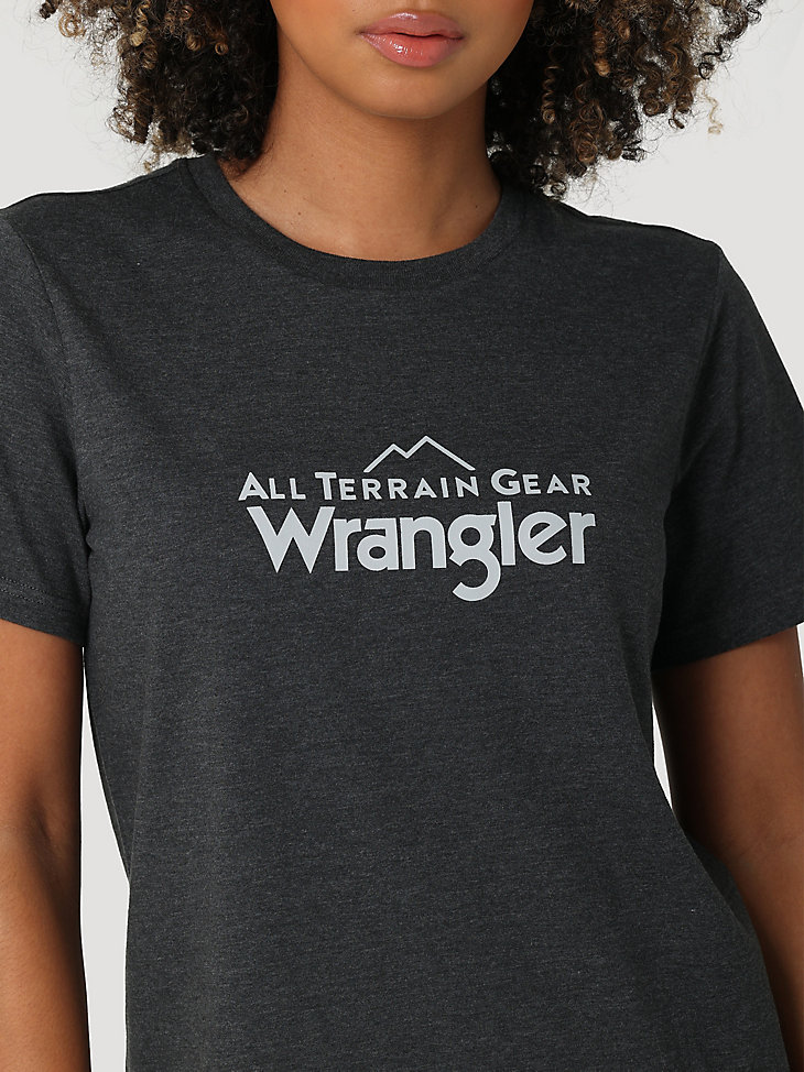 ATG By Wrangler™ Women's Classic Logo Tee in Caviar Heather alternative view