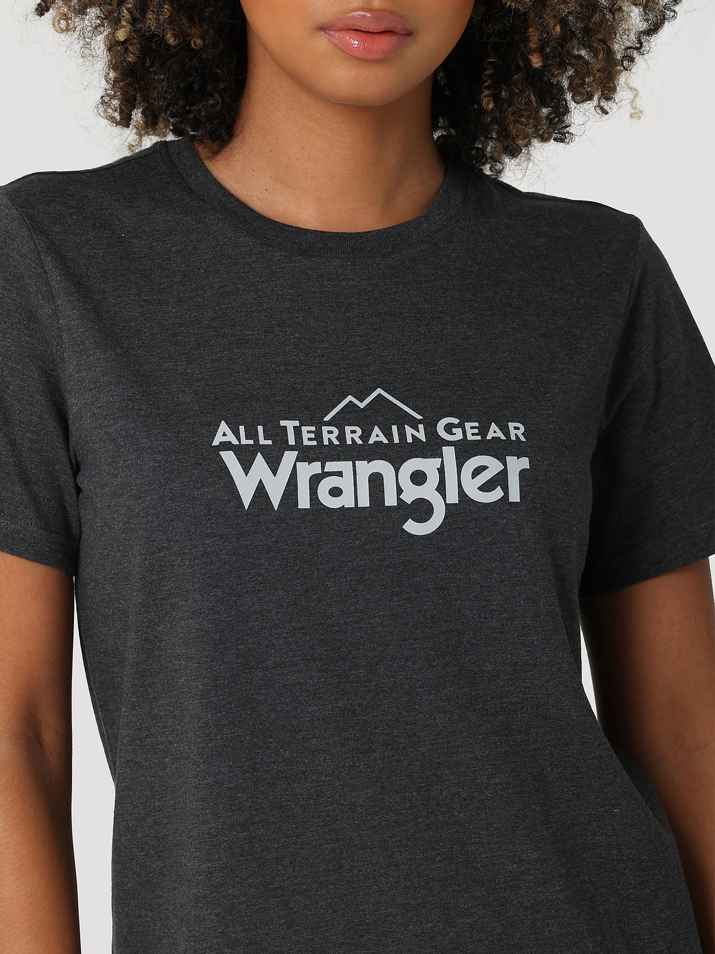 ATG By Wrangler™ Women's Classic Logo Tee in Caviar Heather alternative view 1
