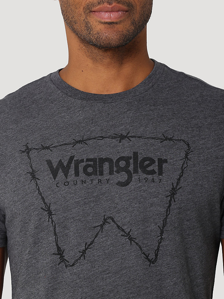 Men's Barbed Logo Graphic T-Shirt in Charcoal Heather alternative view