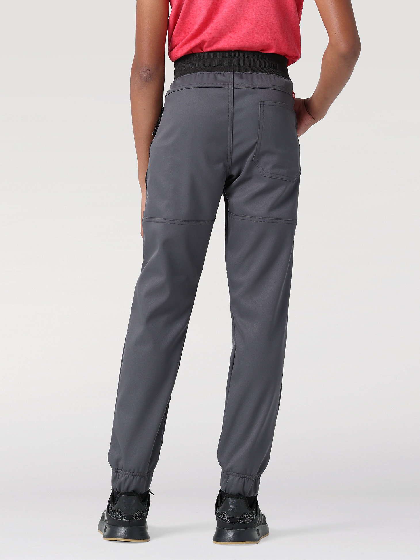 Boy's Connect Cargo Wireless Pant (4-7) in Grey Pinstripe