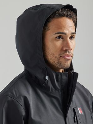 Wrangler® RIGGS Workwear® Tough Layers Rain Shell Jacket in Jet Black