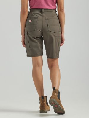 Khaki work hot sale shorts womens