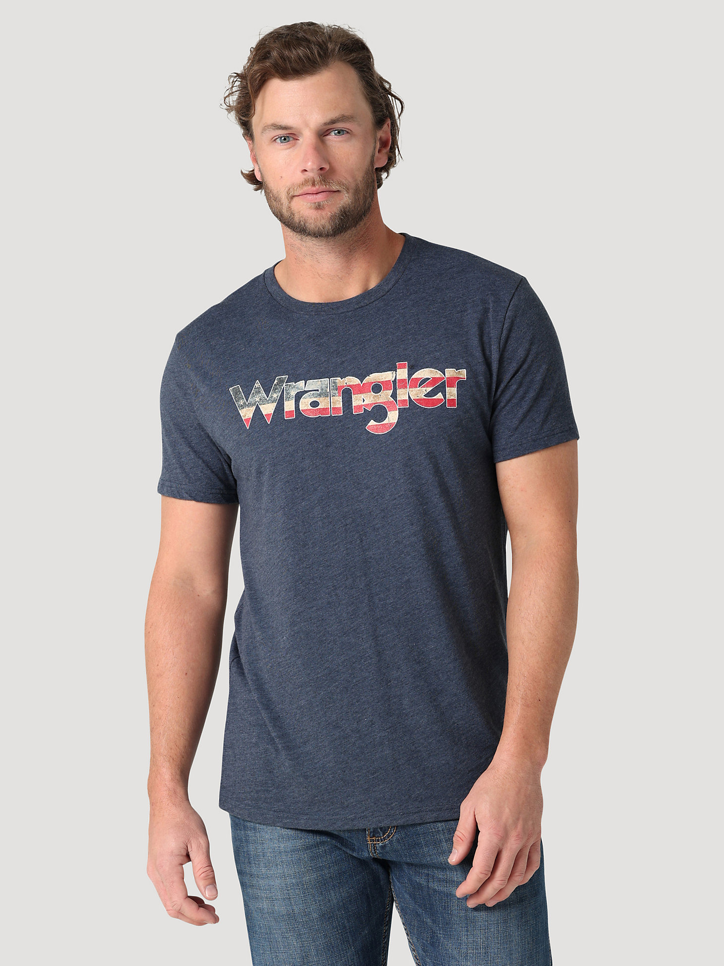 Wrangler®American Flag Kabel T-Shirt