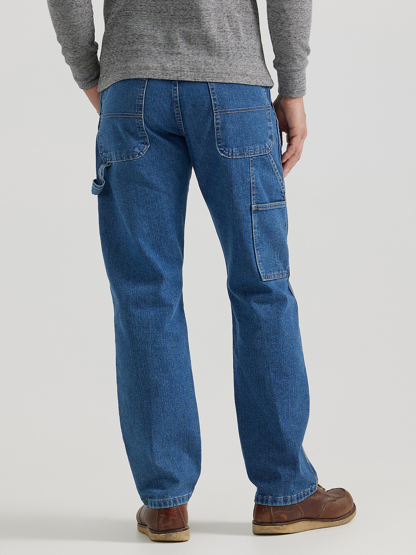 Wrangler® Men's Five Star Premium Carpenter Jean in Mid Indigo alternative view 1