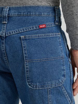 Wrangler® Men's Five Star Premium Carpenter Jean in Mid Indigo