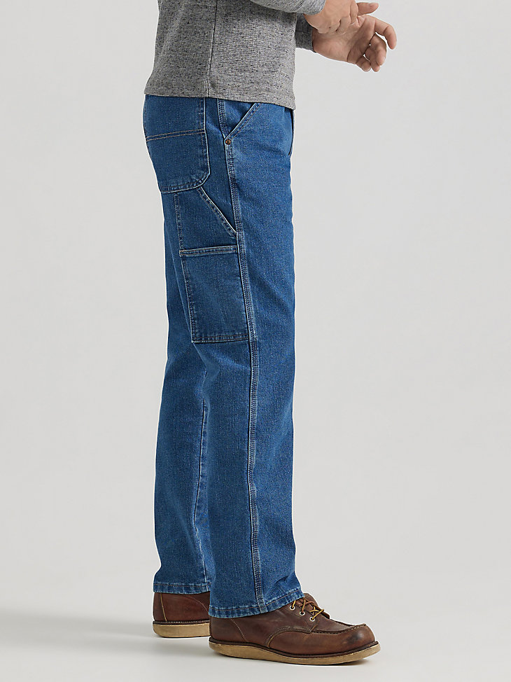 Wrangler® Men's Five Star Premium Carpenter Jean in Mid Indigo alternative view 4